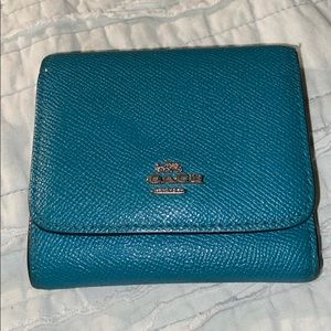 Teal coach Wallet